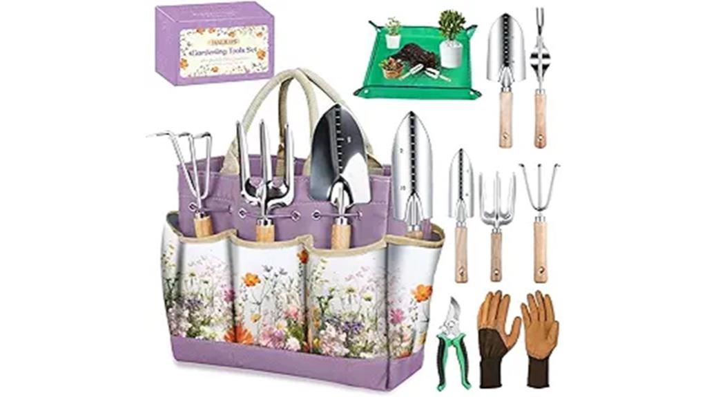 9 piece heavy duty gardening set