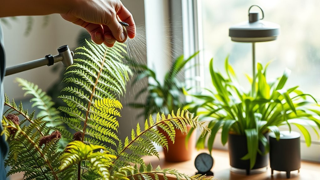 adjust water and humidity