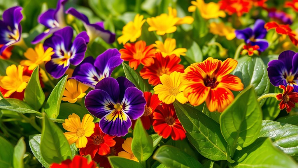beautiful edible garden blooms