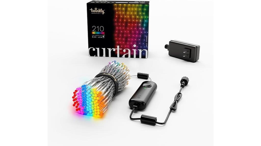 colorful led curtain display