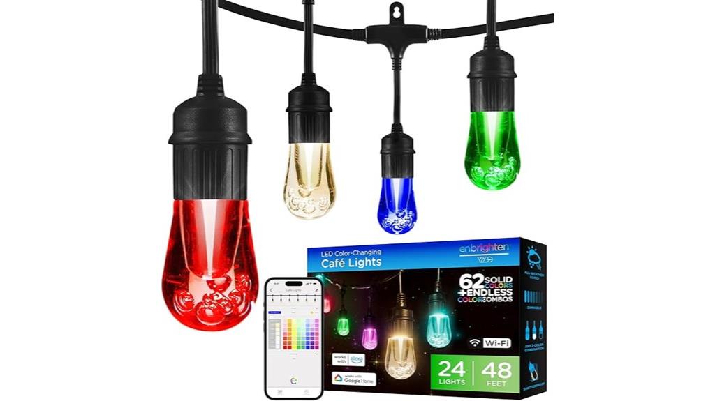 colorful wi fi vintage lights