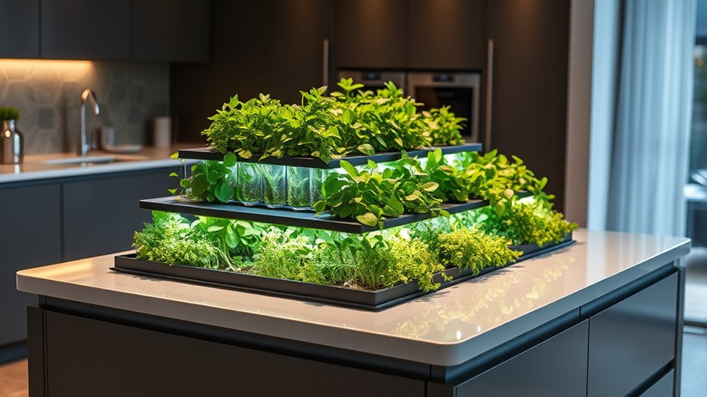compact automated indoor gardening