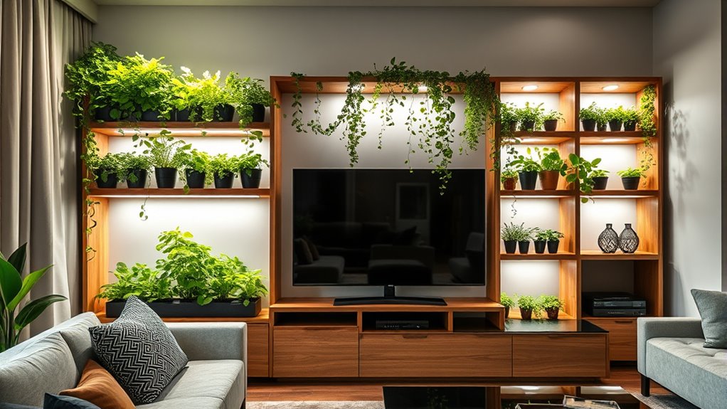 compact hydroponic furniture design