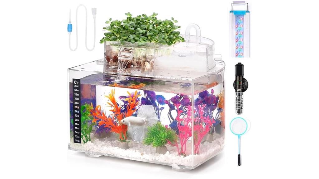 complete betta aquarium set