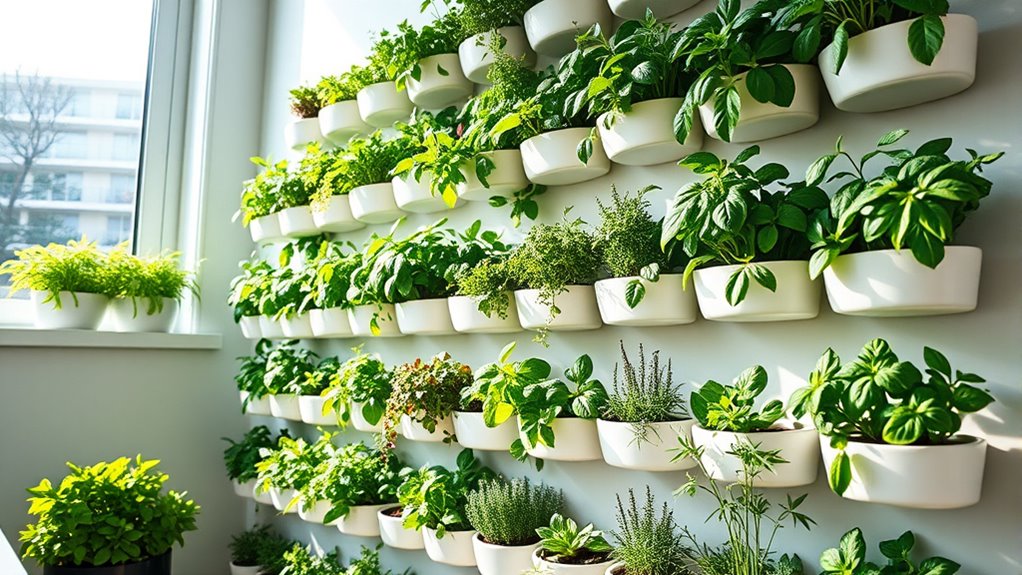 creative herb wall design