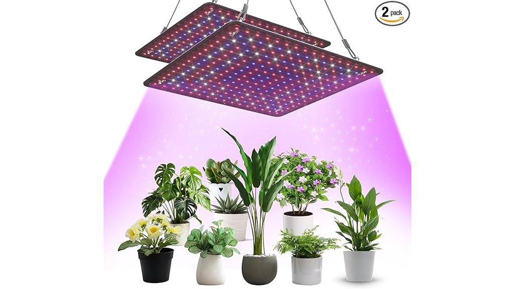 dual led grow light panels