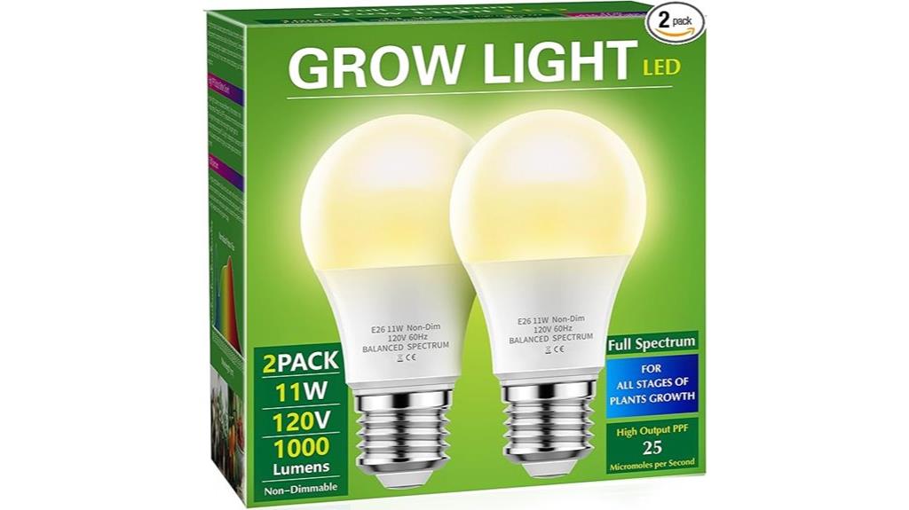 dual pack grow light bulbs