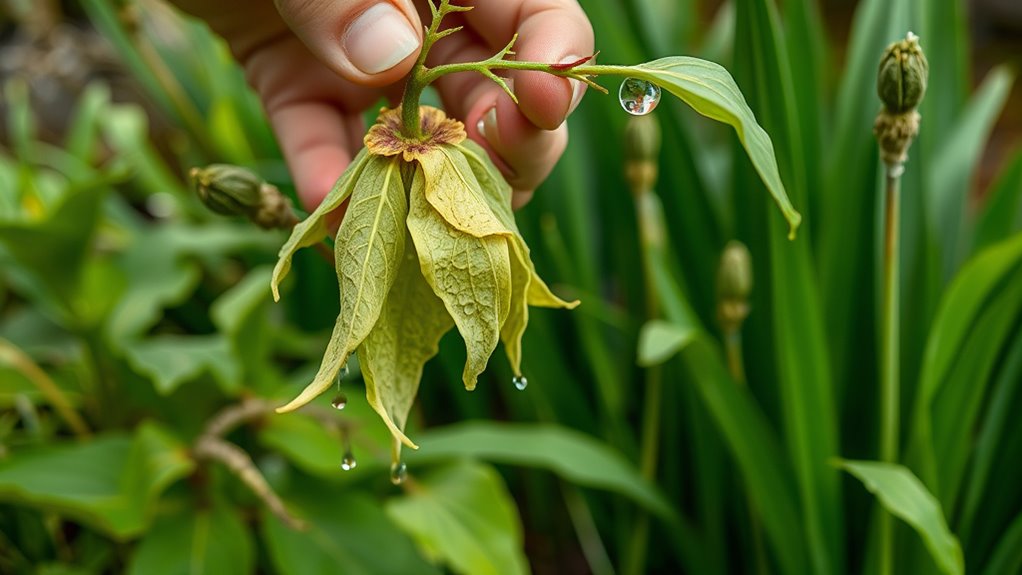 early signs of plant stress
