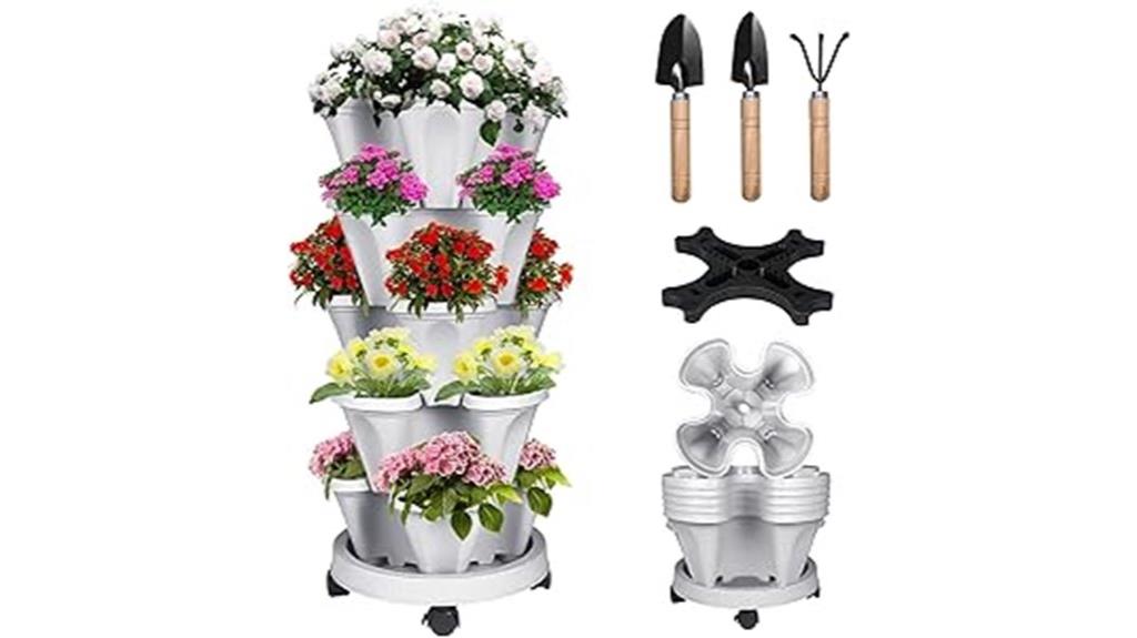 five tier vertical garden
