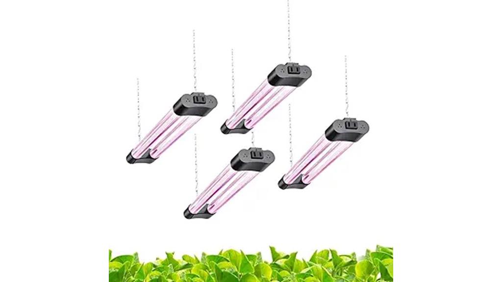 four 16 inch led grow lights
