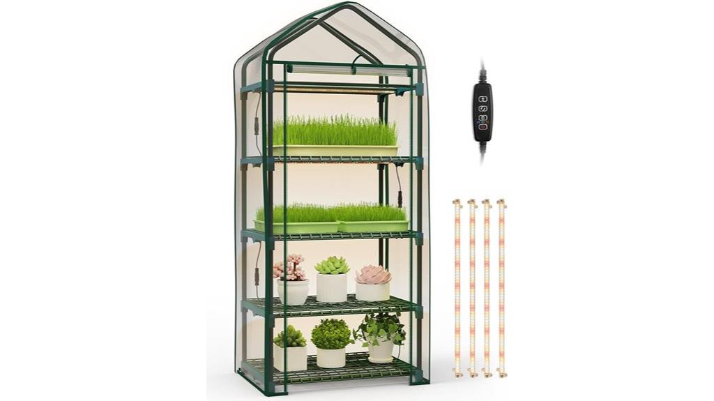 four tier indoor grow system