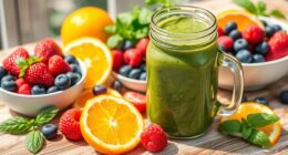 garden fresh smoothie breakfast