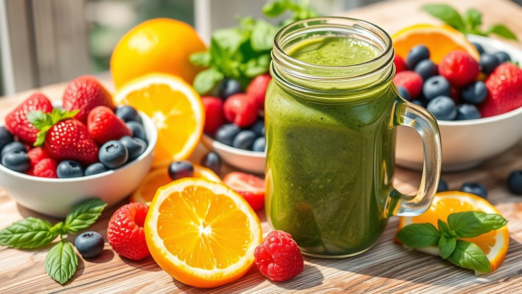 garden fresh smoothie breakfast