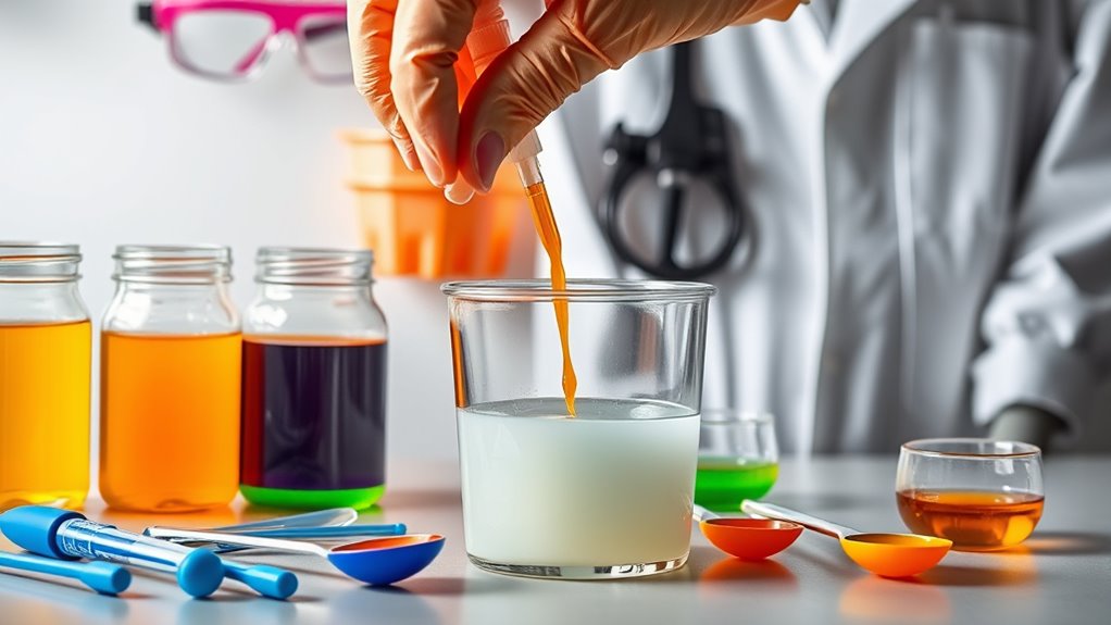 handle chemicals carefully safely