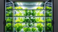 hydroponic cabinets with doors