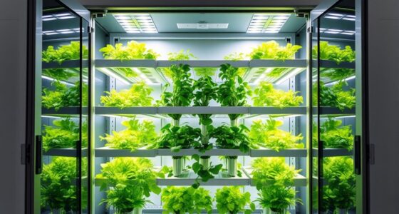 hydroponic cabinets with doors