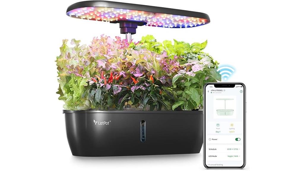 hydroponic system with twelve