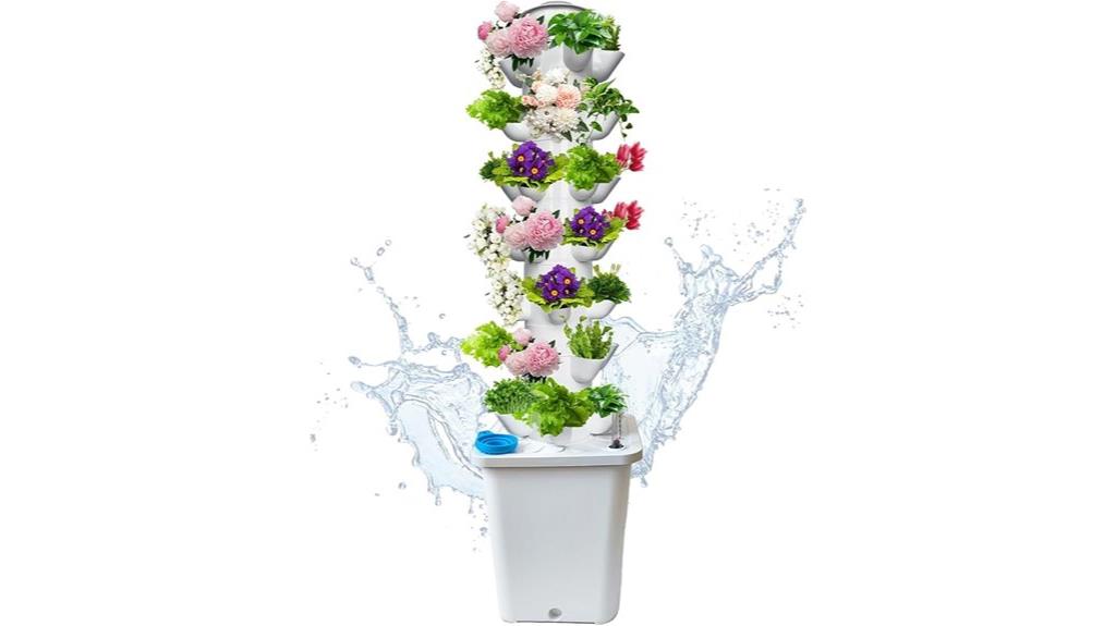 hydroponic tower automatic watering