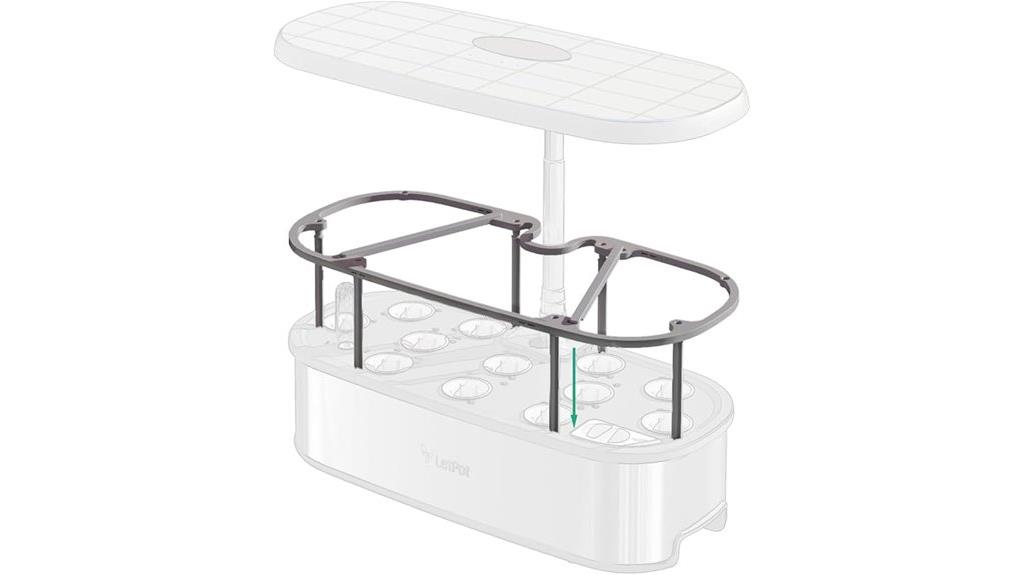 hydroponic trellis support stand