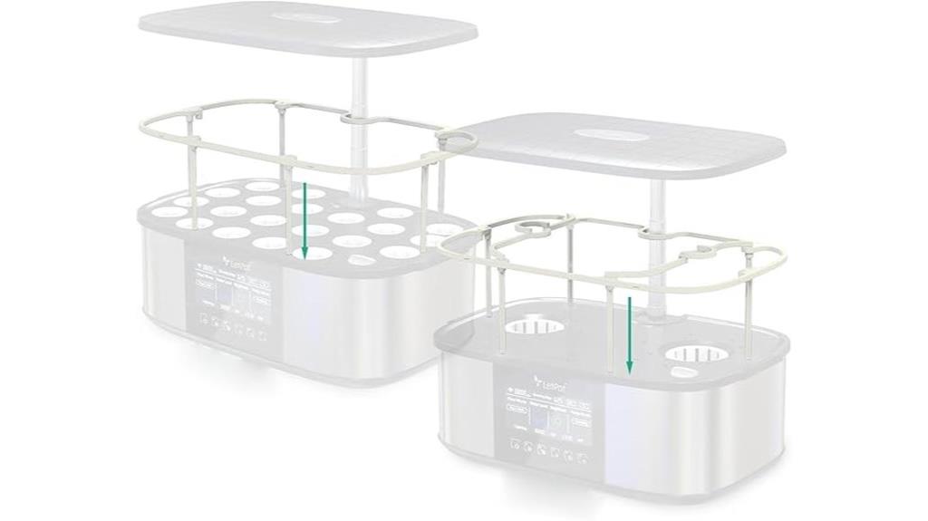 hydroponic trellis support stand