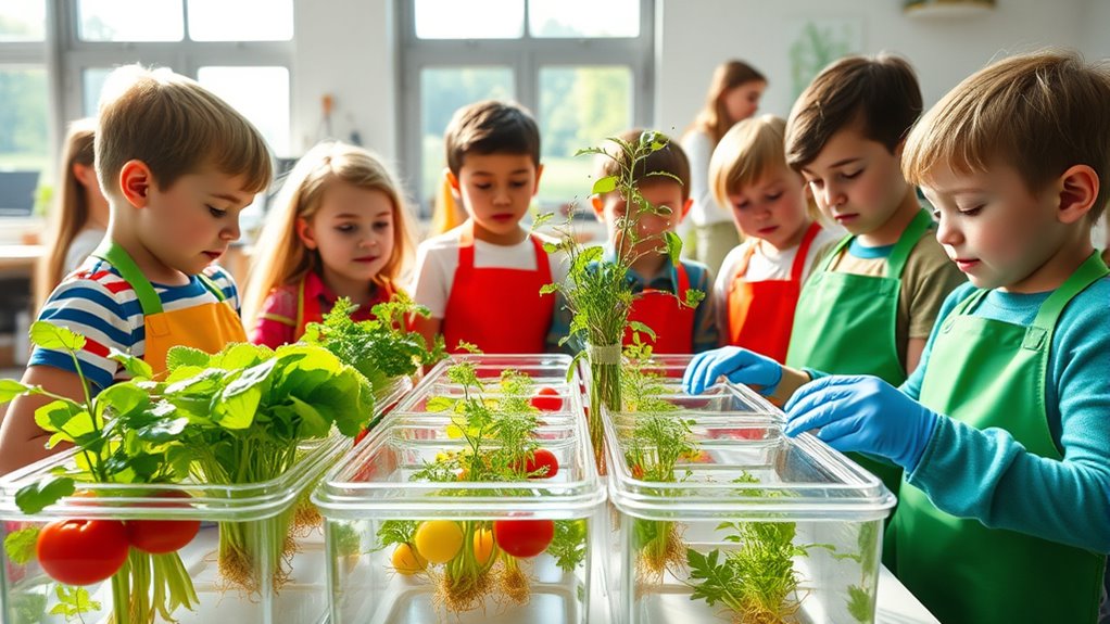 hydroponics promotes rapid growth