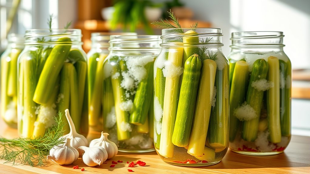 indoor cucumber fermentation process