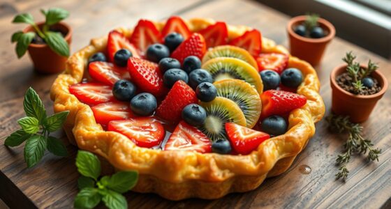 indoor garden fruit tarts