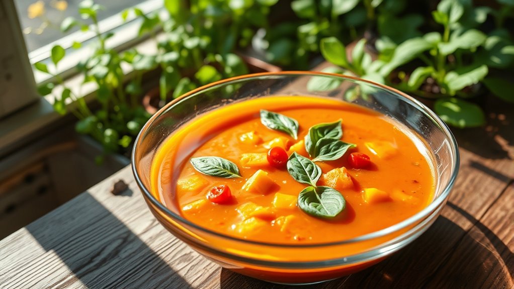 indoor garden harvest soup