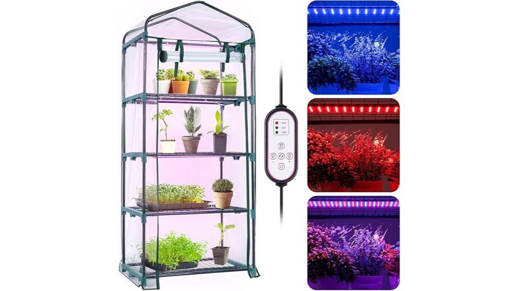 indoor greenhouse with leds