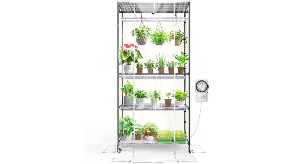 indoor greenhouse with wheels