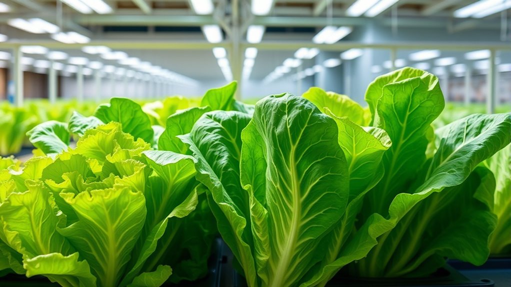 indoor hydroponic lettuce farming