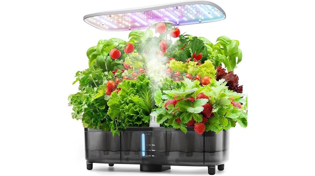 indoor led hydroponic garden