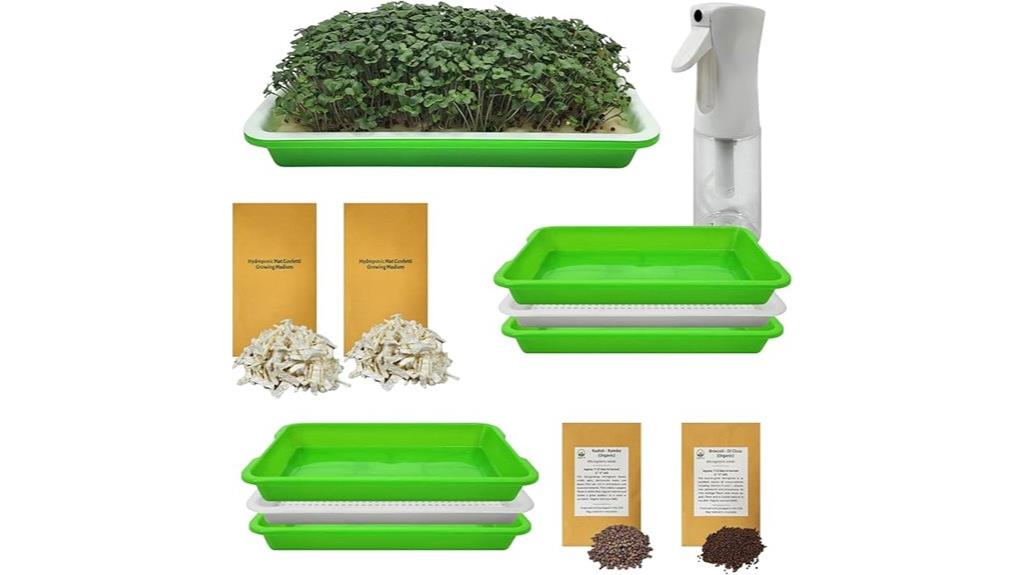 indoor microgreens growing kit