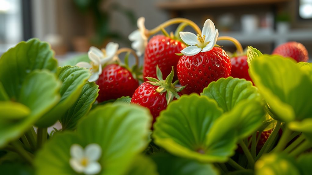indoor strawberry growth tips