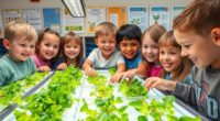 kids hydroponic science experiment