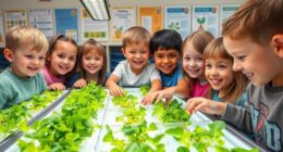 kids hydroponic science experiment