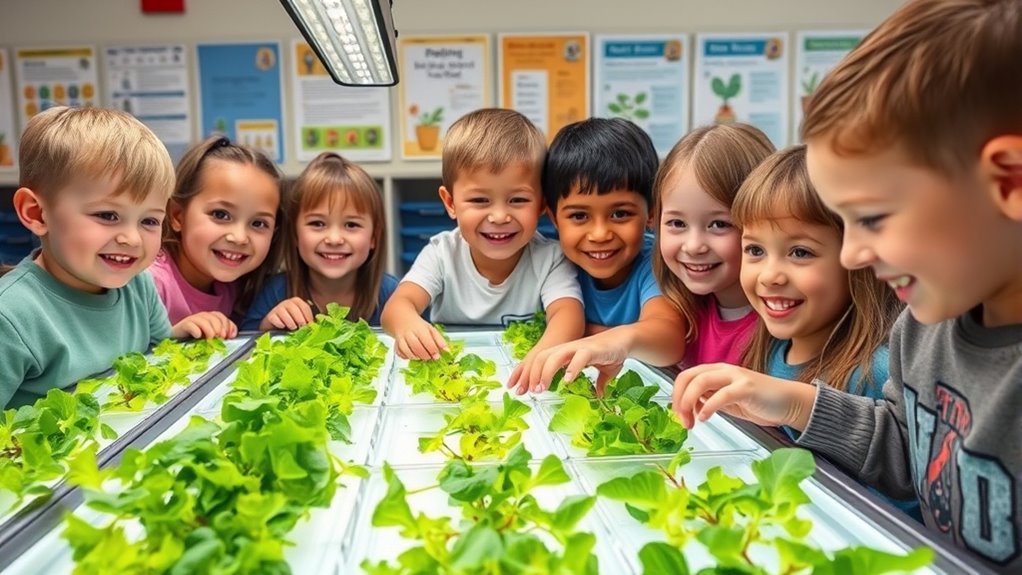 kids hydroponic science experiment