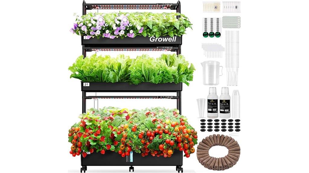 large hydroponic growing system