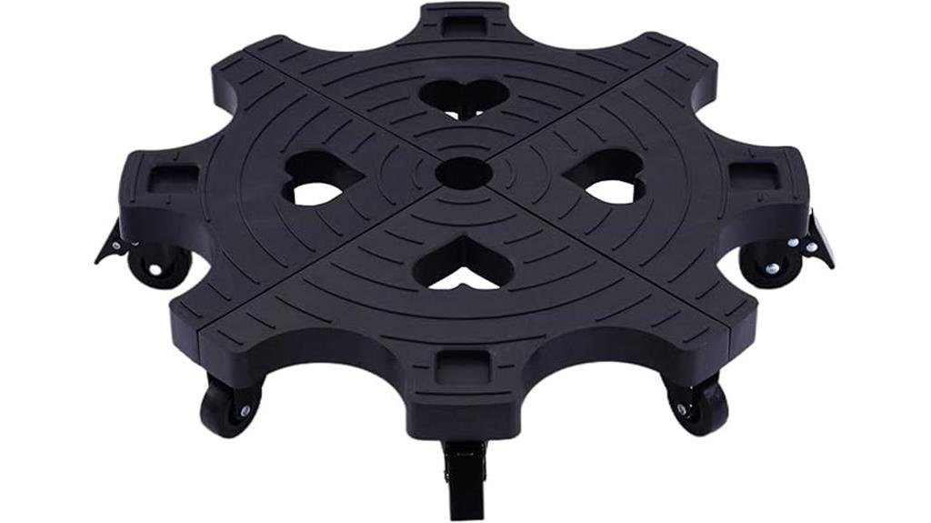 lockable wheel plant stand