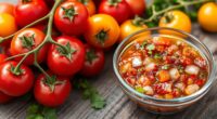 make fresh indoor tomato salsa