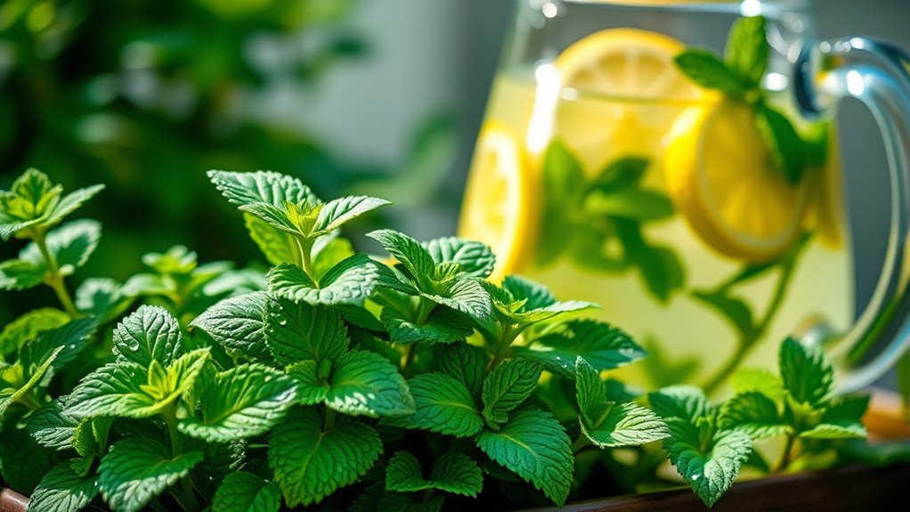 mint enhanced beverage ideas