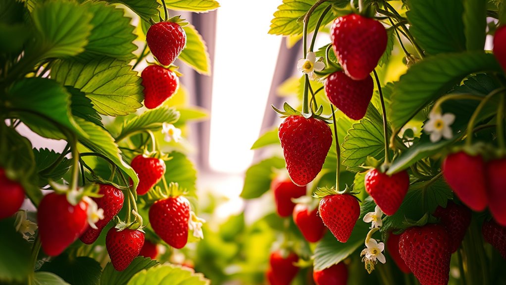 optimal indoor strawberry lighting