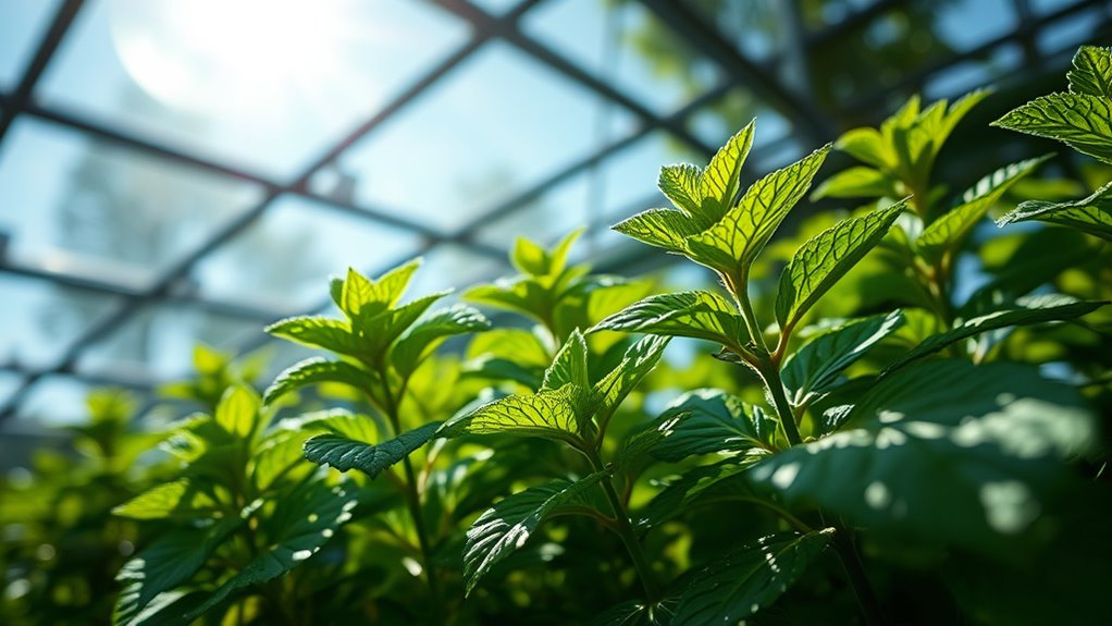 optimal mint light conditions