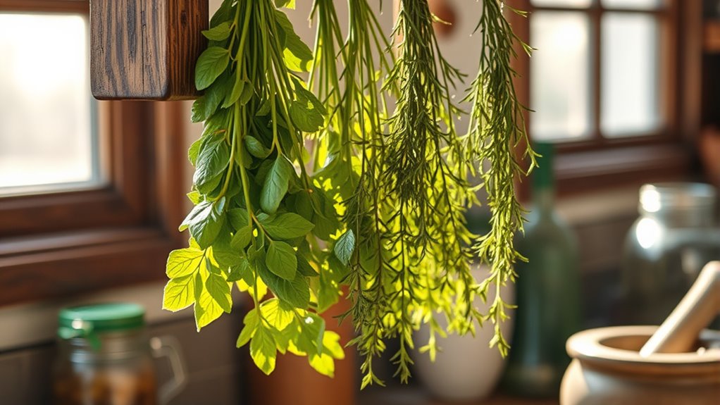 proper herb drying and storage