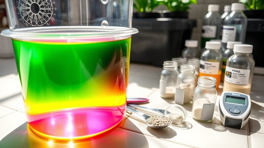 proper nutrient solution storage