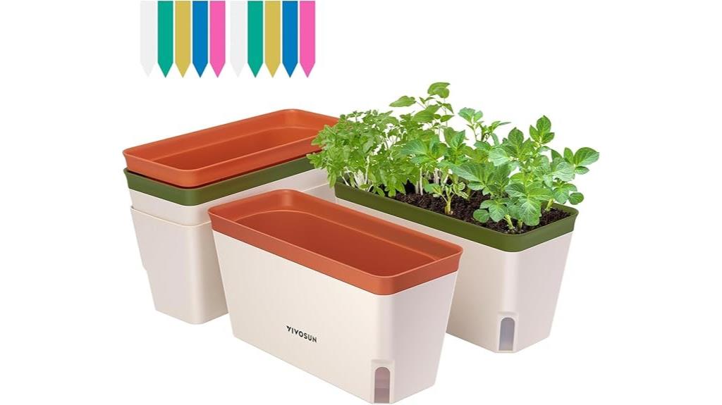 self watering planter set