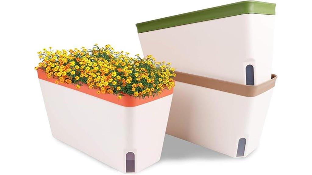set of 3 herb planters