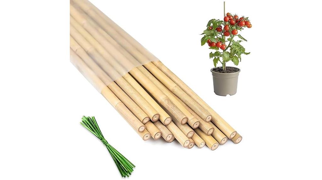 sixteen inch bamboo stakes