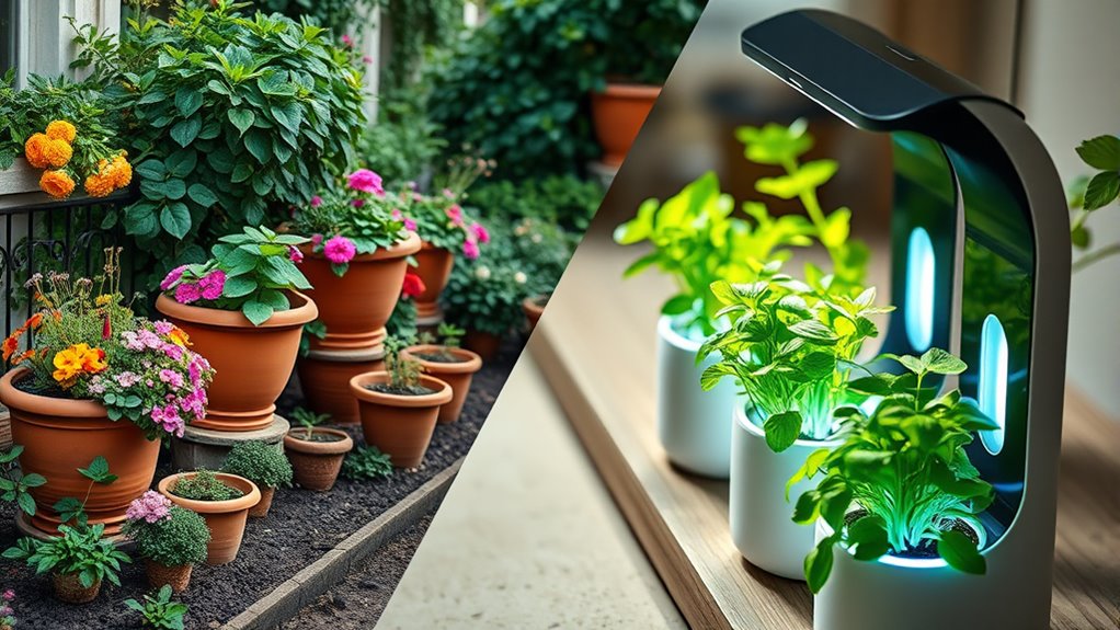 smart space saving automated gardening