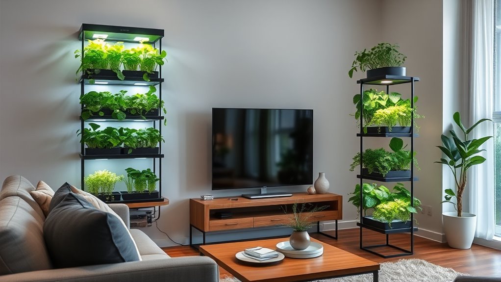 space efficient hydroponic furniture solutions